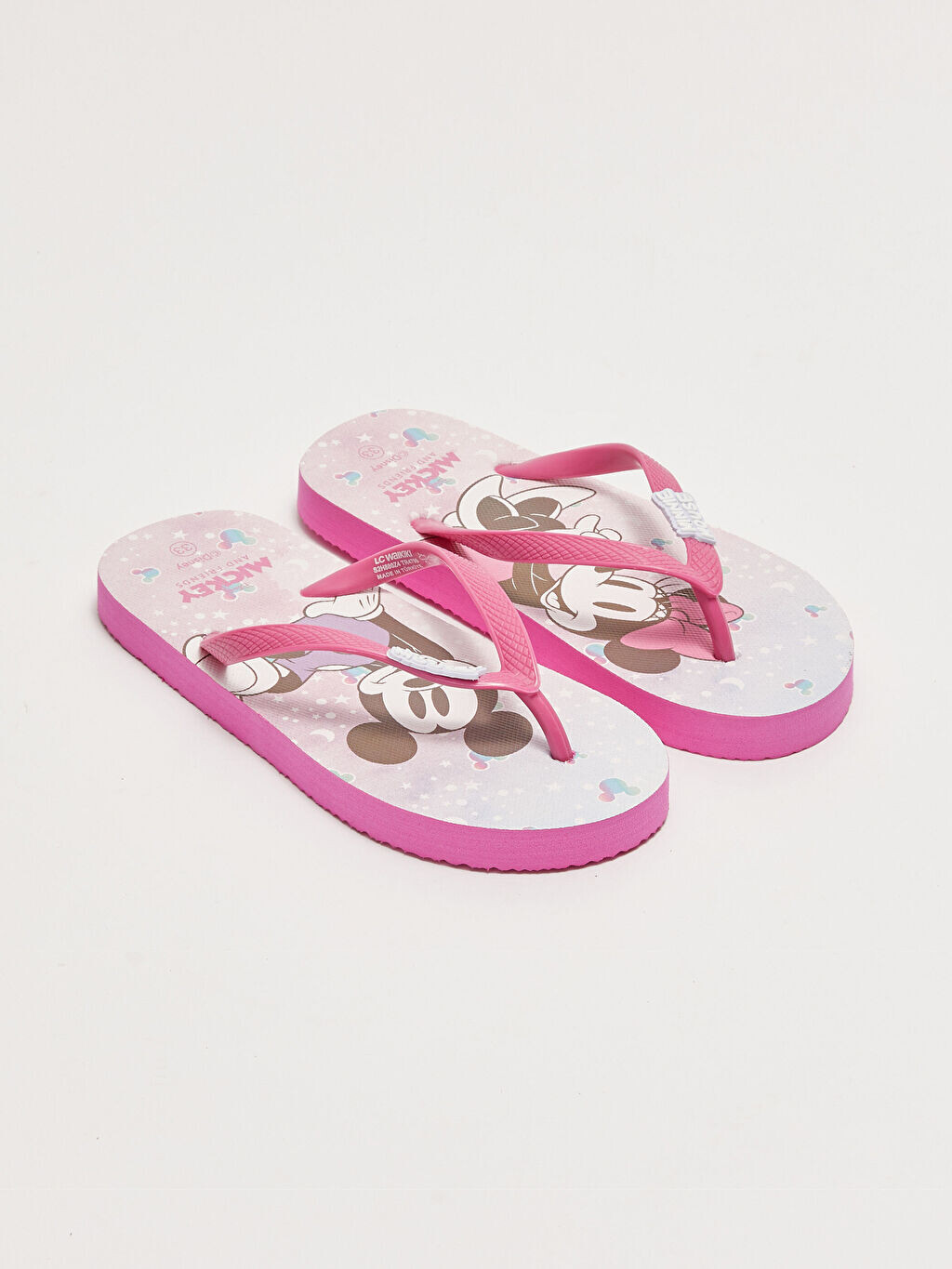 

Лицензированные шлепанцы Minnie Mouse для девочек, пляжные тапочки LCW Steps