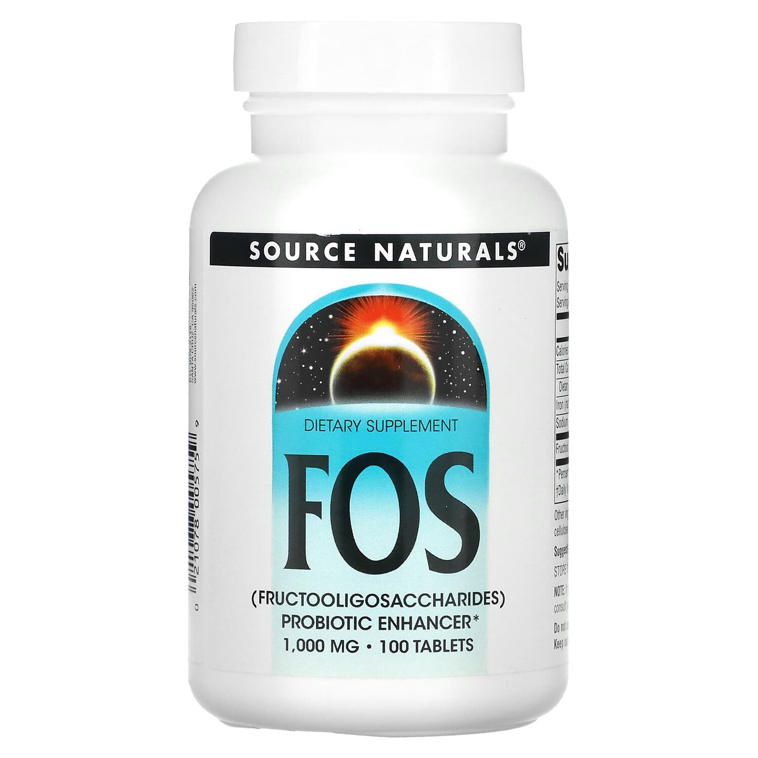 

ФОС (фруктоолигосахариды), 100 таблеток, Source Naturals