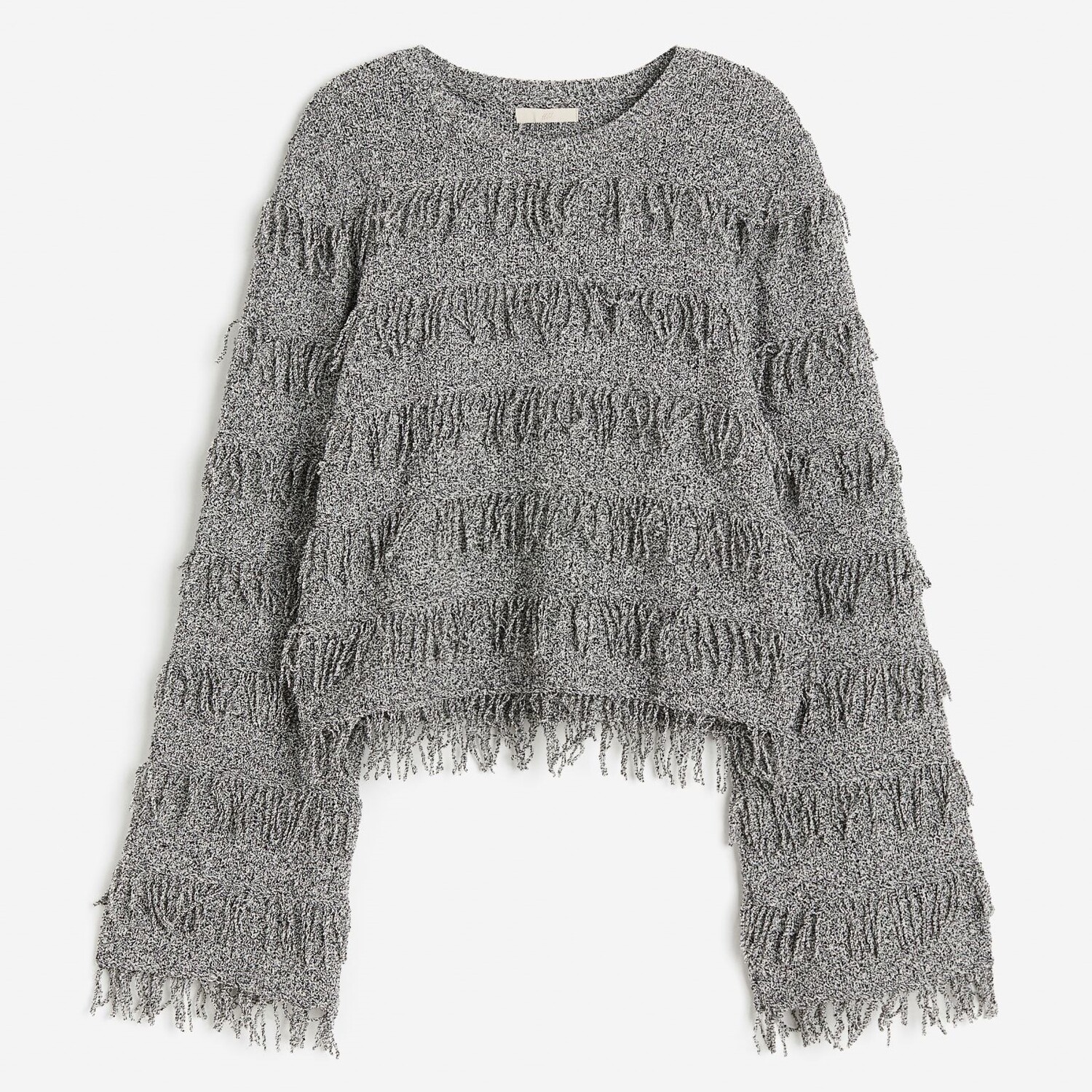 

Джемпер H&M Fringed, серый