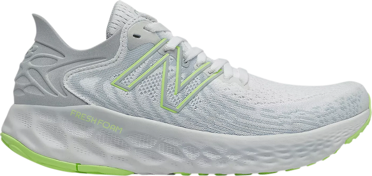 

Кроссовки New Balance Wmns Fresh Foam 1080v11 2E Wide 'White Bleached Lime Glow', белый