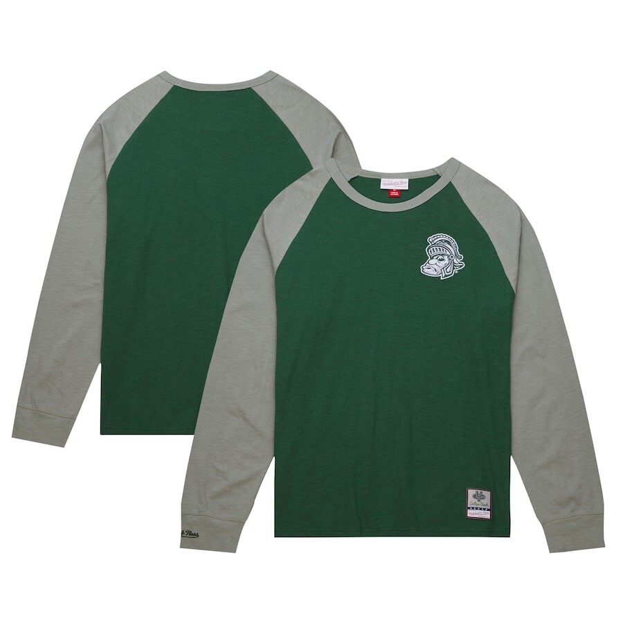 

Футболка с длинным рукавом Mitchell & Ness Michigan State Spartans, зеленый