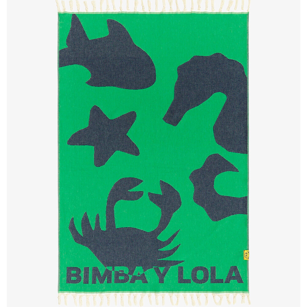 

Пляжное полотенце Bimba Y Lola Jacquard, зеленый/черный