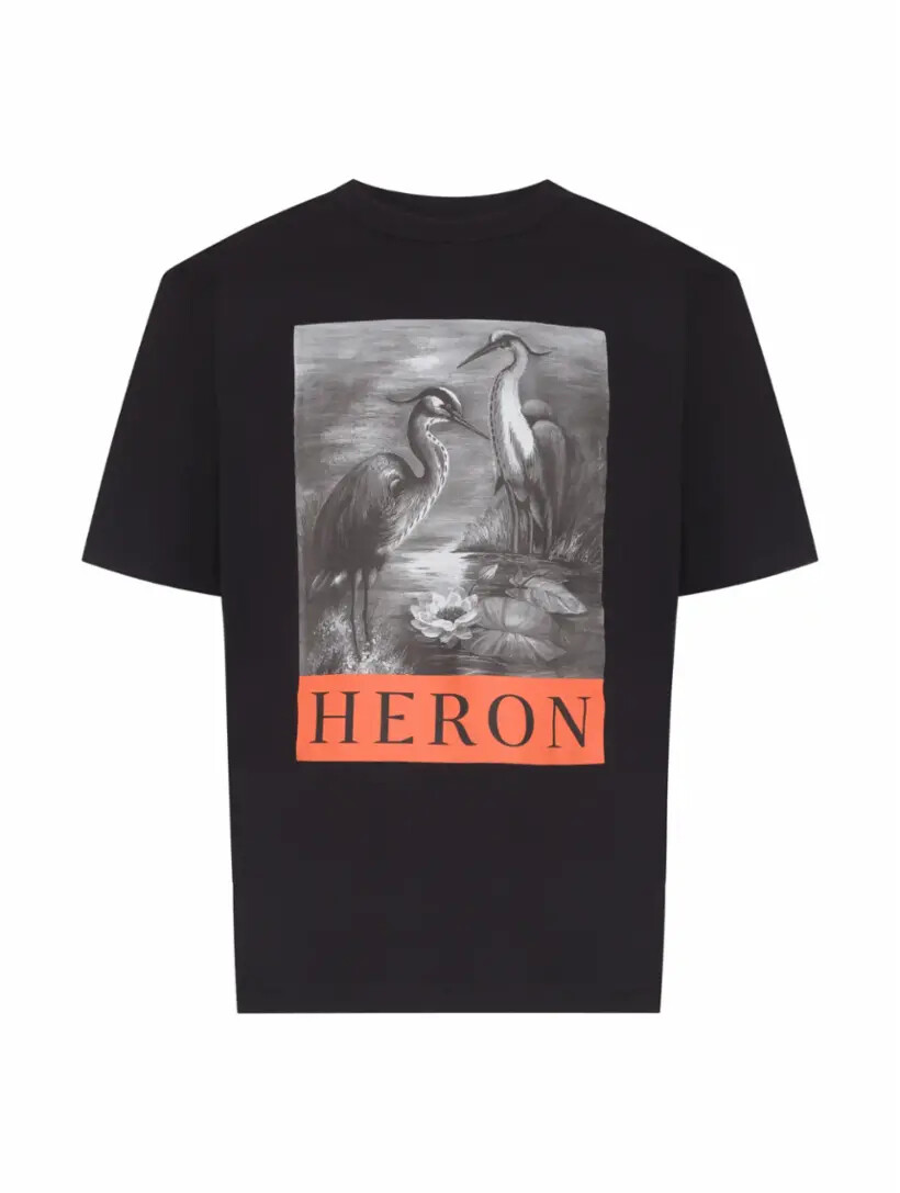 

Хлопковая футболка с принтом Heron Preston