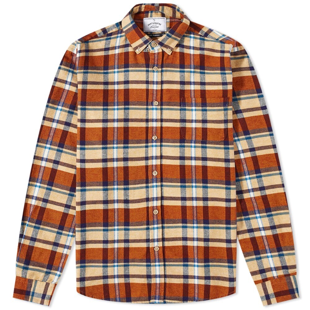 

Рубашка Portuguese Flannel Fall Palette Check Button Down Shirt