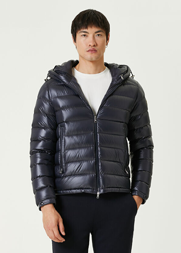

Пуховик с капюшоном Moncler, синий