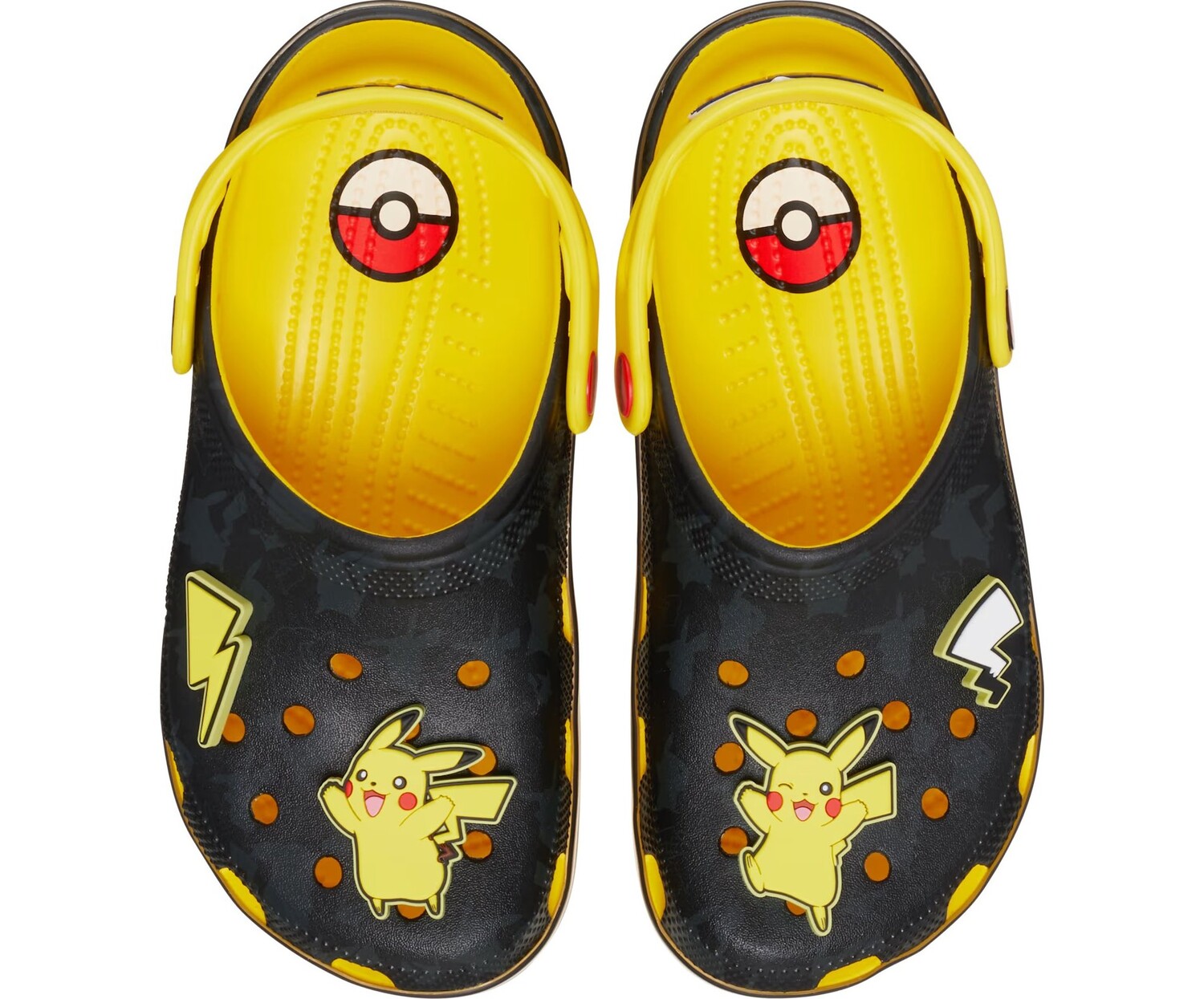 

Сабо Crocs Classic Clog x Pokémon, Pikachu, черный/желтый