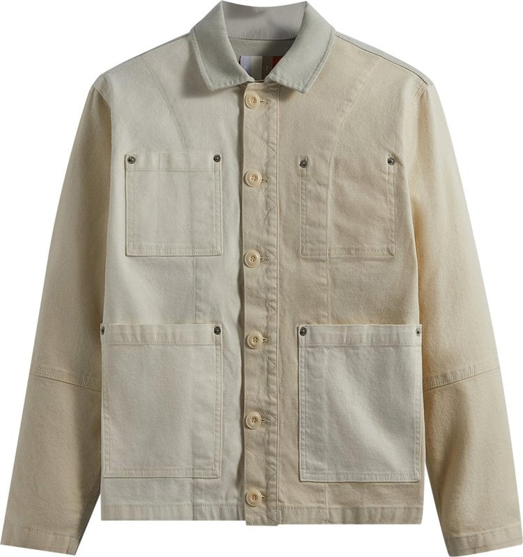 Куртка Kith Washed Canvas Willoughby Chore Jacket 'Sandrift', кремовый - фото