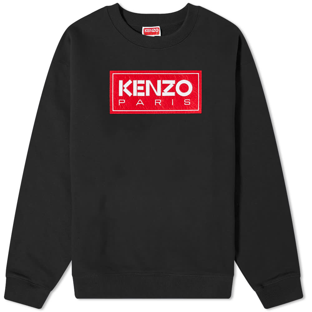 

Толстовка KENZO Paris Logo Regular Crew Sweat, Черный