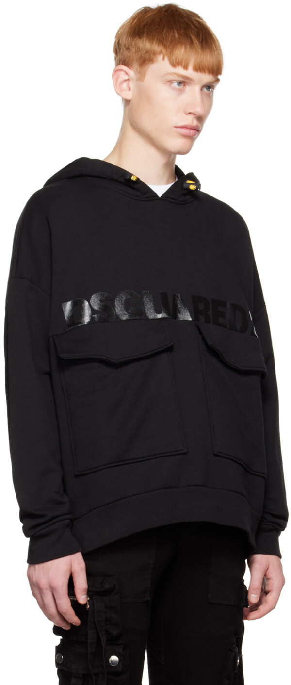 

Черный - Лыжная худи Arctic Pocket Dsquared2