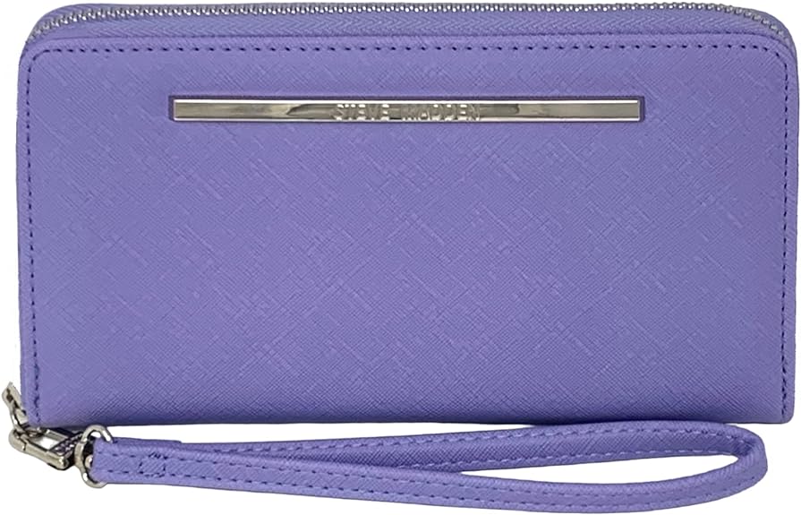 цена Женская сумка-кошелек на молнии Steve Madden, лавандовый