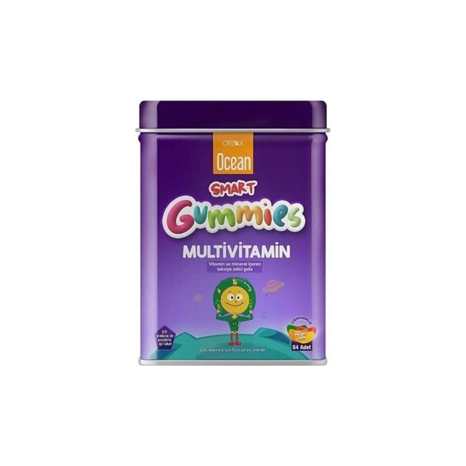 Поливитамины Ocean Smart Gummies, 3 упаковки по 64 штуки vitaburst adult strong multivitamin gummies strawberry orange