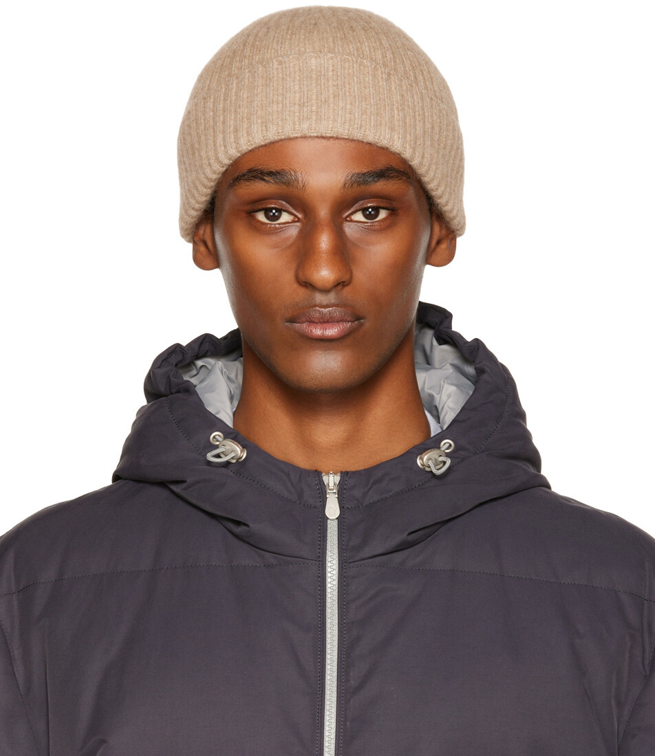 

Коричневая кашемировая шапка Brunello Cucinelli