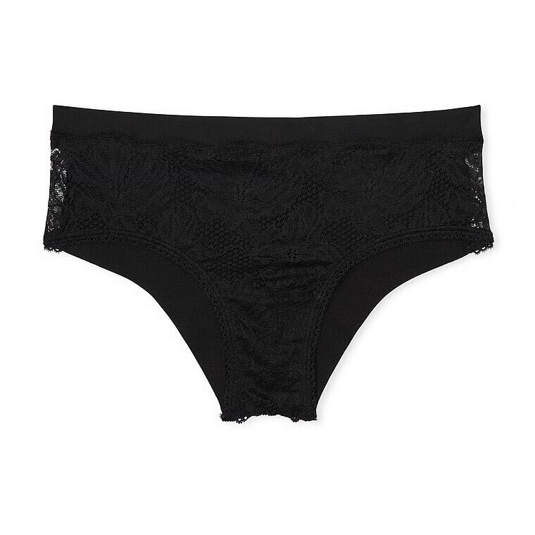 

Трусы Victoria's Secret No-Show Cheeky In Lace Detail, черный