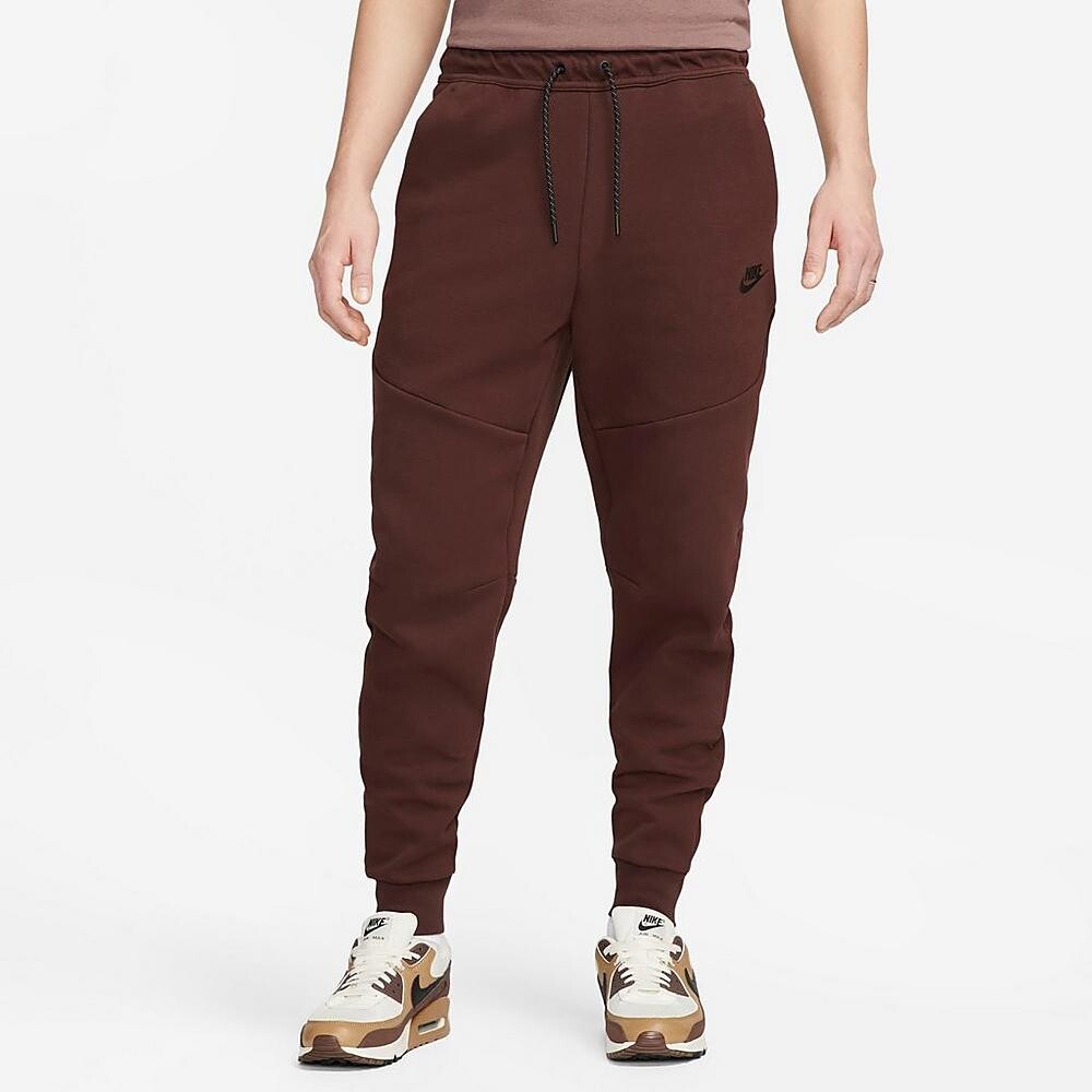 

Брюки-джоггеры Nike Tech Fleece Taped, темно-коричневый