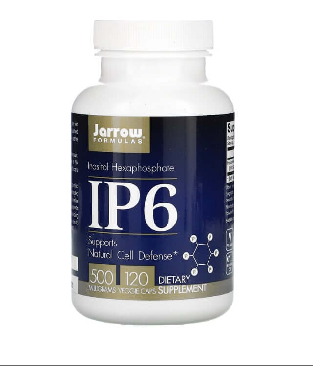 IP6, гексафосфат инозитола, 500 мг, 120 растительных капсул, Jarrow Formulas