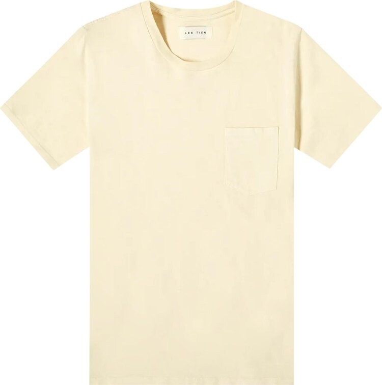 

Футболка Les Tien Classic Pocket Tee 'Vintage Yellow', желтый