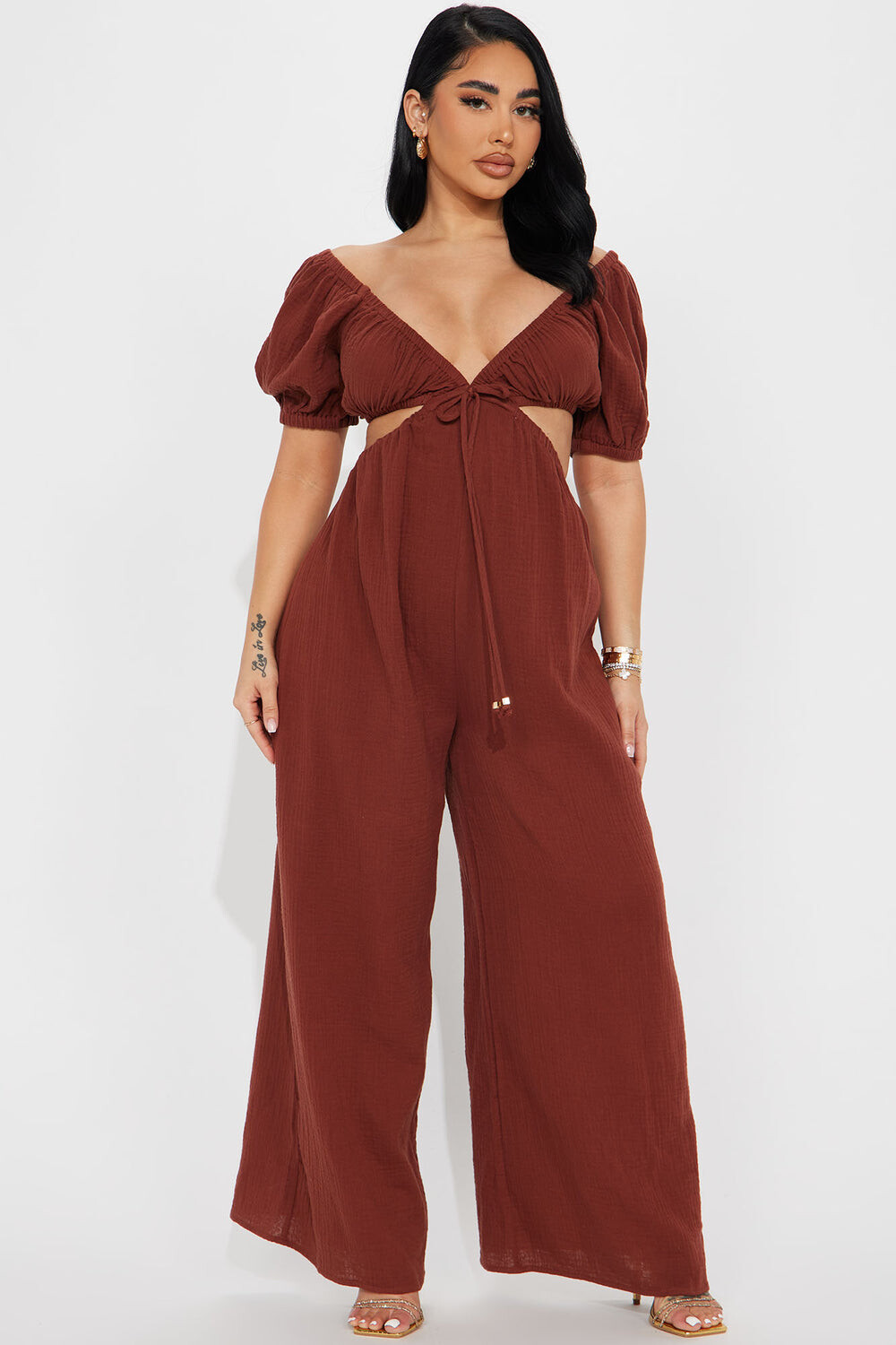 

Комбинезон Fashion Nova HF23F273, коричневый