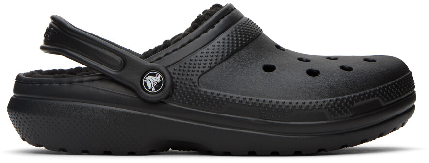 

Черные классические сабо с подкладкой Crocs