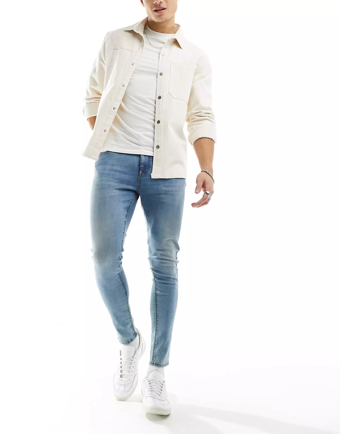 

Джинсы Asos Design Spray, синий