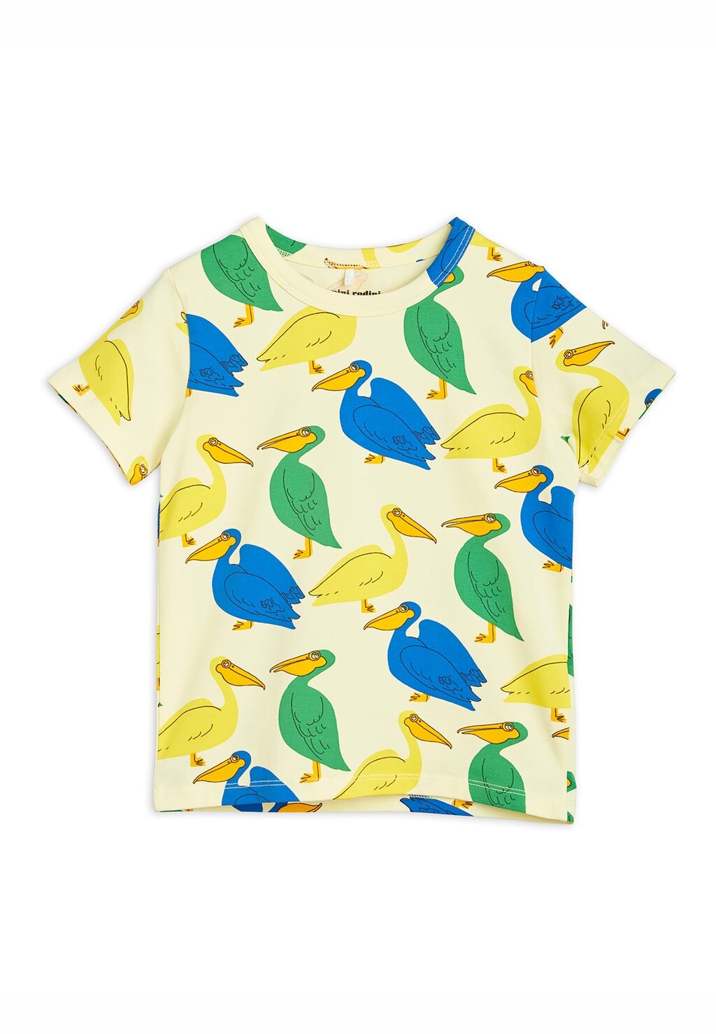

Футболка с принтом Pelican Tee Unisex Mini Rodini, желтый