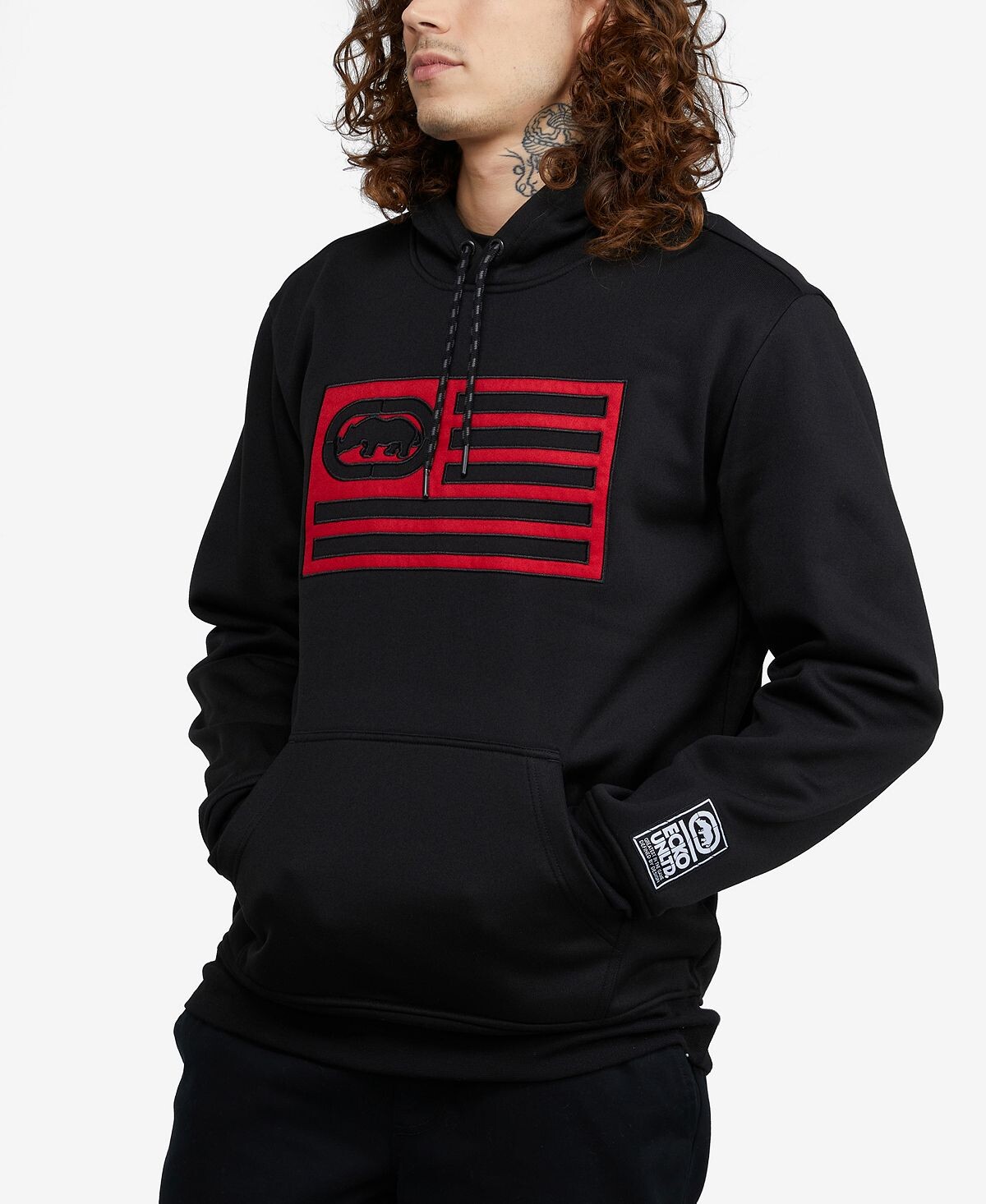 

Мужская толстовка с капюшоном парящие небеса Ecko Unltd, черный