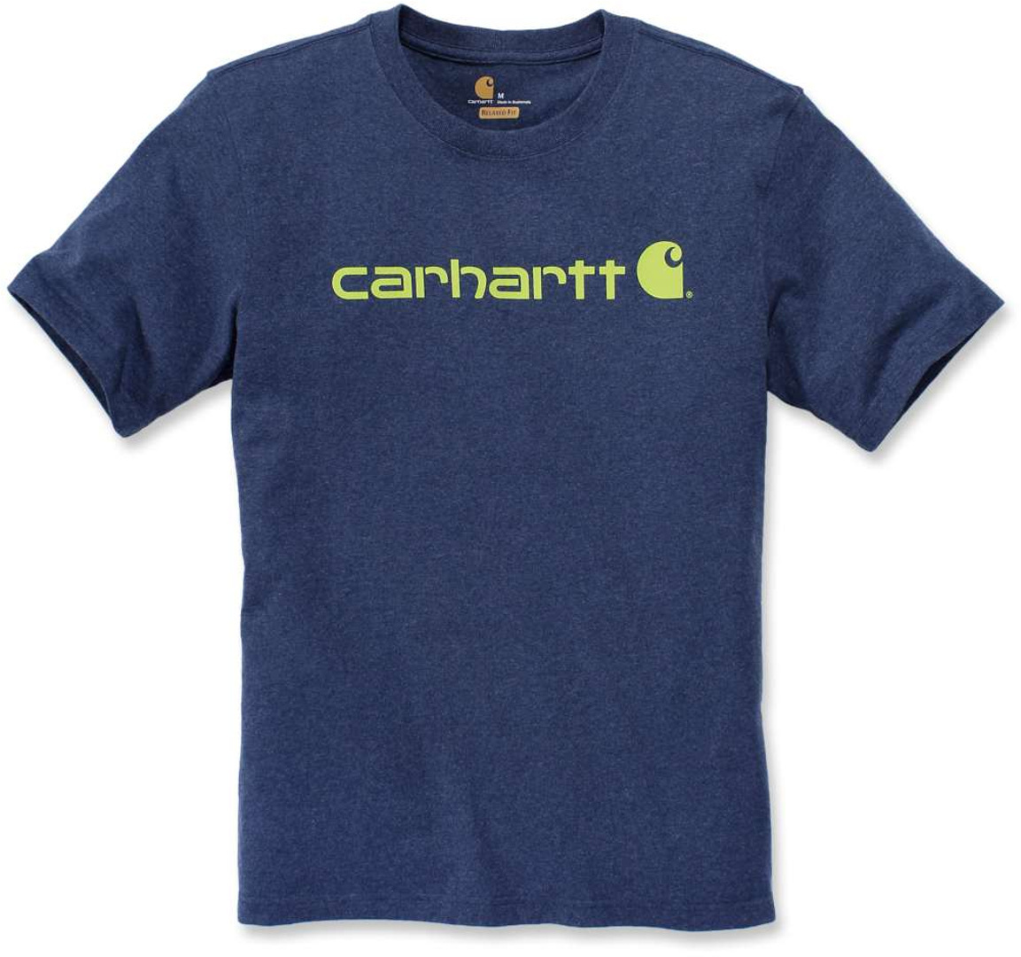 цена Футболка Carhartt EMEA Core Logo Workwear Short Sleeve, синий