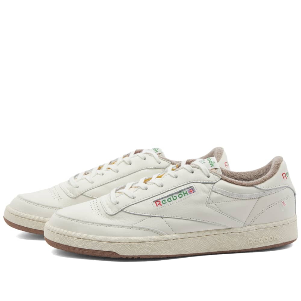 

Кроссовки Reebok Club C 85 Vintage, кремовый/зеленый, Зеленый;бежевый