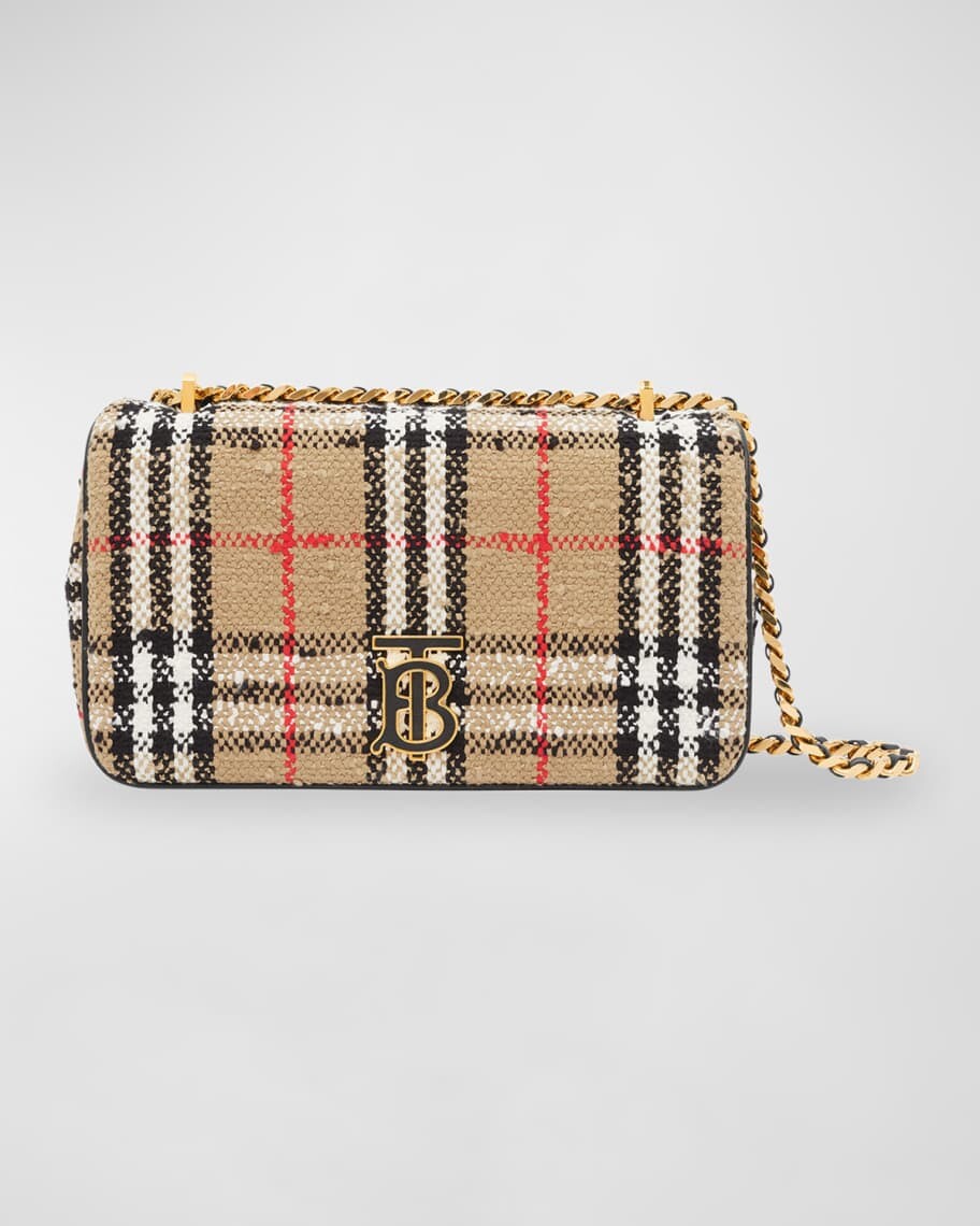 

Маленькая сумка через плечо из букле в винтажную клетку Lola Burberry