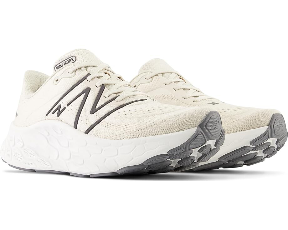 

Кроссовки New Balance Fresh Foam X More v4, цвет Timberwolf/Black Metallic