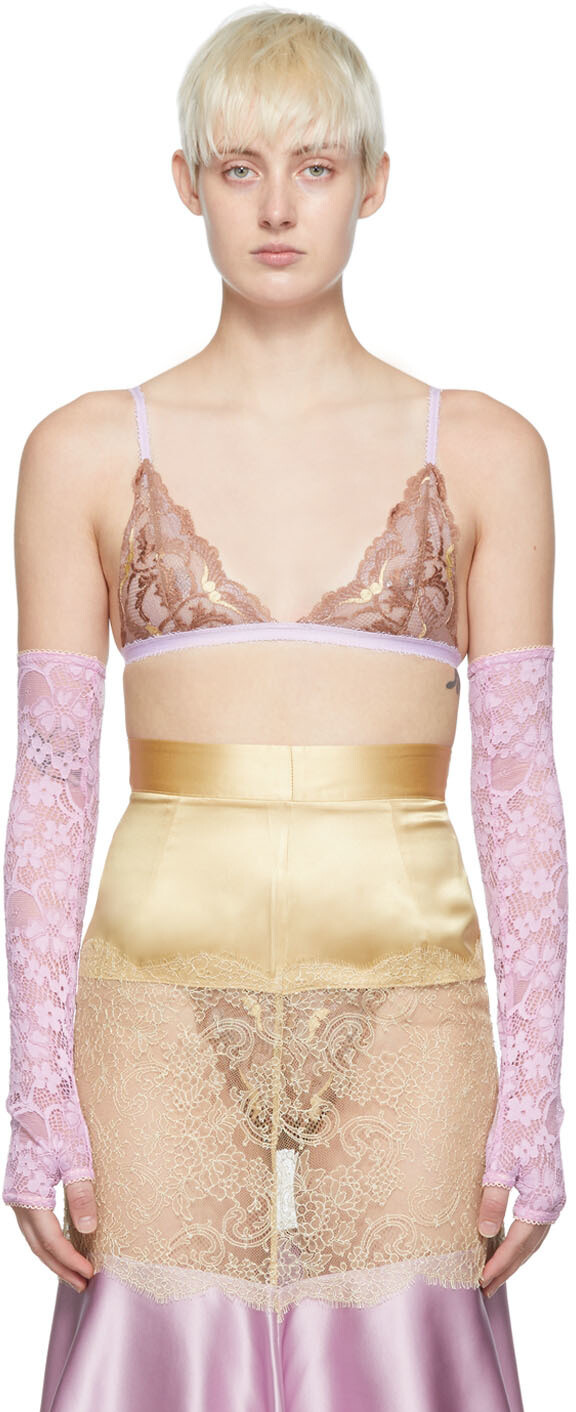 

SSENSE Эксклюзивные фиолетовые перчатки без пальцев Ichiyo