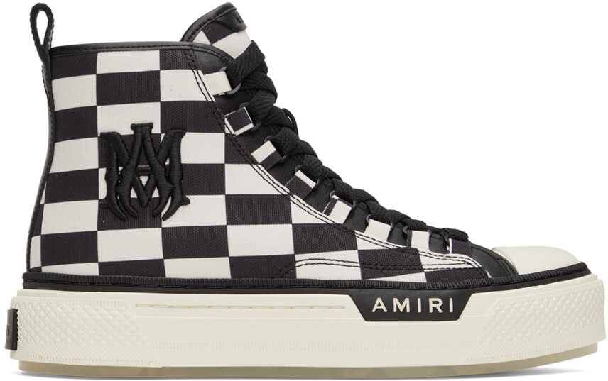 

Черные и белые кроссовки M.A. Court Hi AMIRI