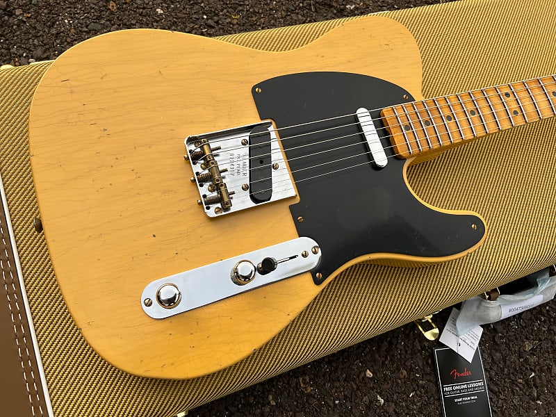 2022 Fender Custom Shop '52 Telecaster Journeyman Relic Aged Nocaster Blonde электрогитара fender custom shop jimmy page signature telecaster electric guitar white blonde