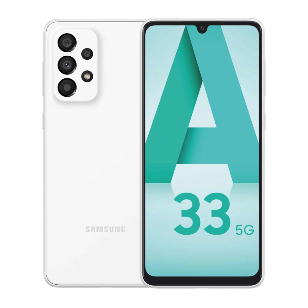 Смартфон Samsung Galaxy A33 5G 6ГБ/128ГБ, белый смартфон samsung galaxy a33 5g 6гб 128гб персиковый