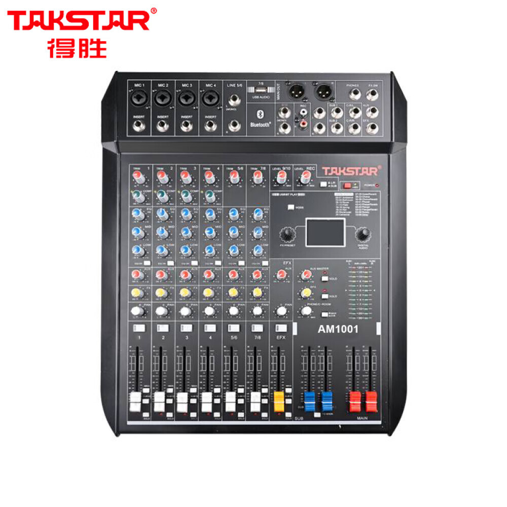 

Стереофонический микшер Takstar AM1001 10-канальный с Bluetooth