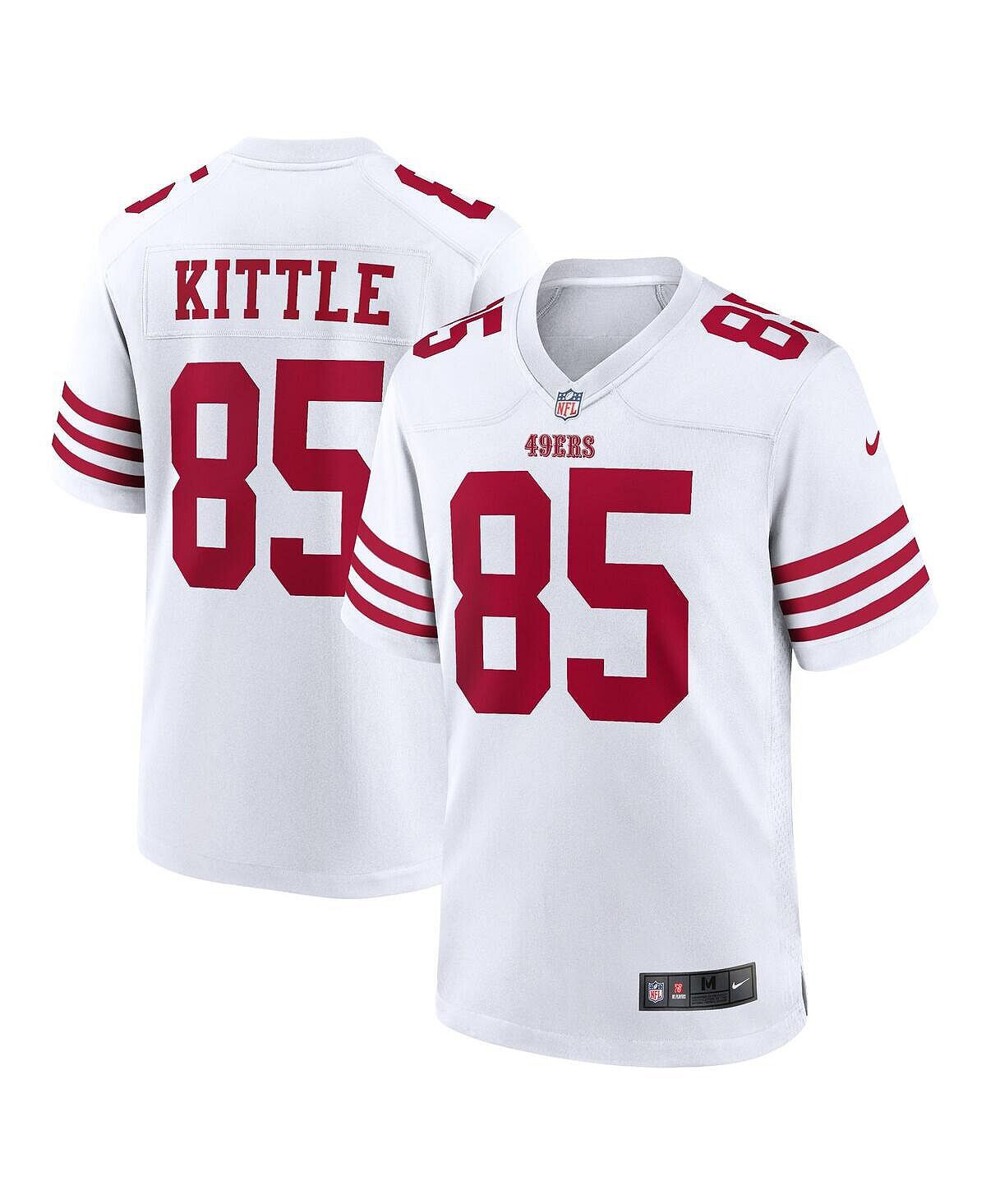 

Мужская футболка george kittle white san francisco 49ers player game Nike, белый