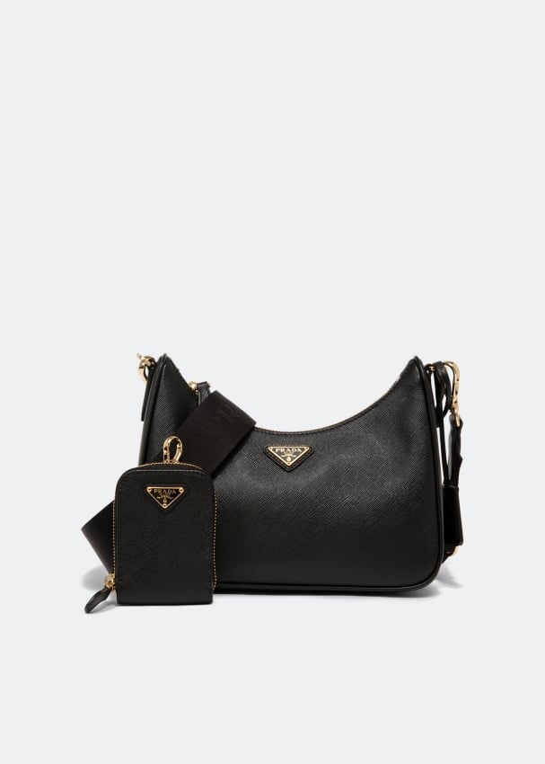 

Сумка PRADA Re-Edition 2005 leather mini bag, черный