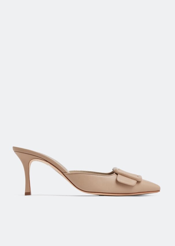 

Мюли MANOLO BLAHNIK Maysale mules, бежевый