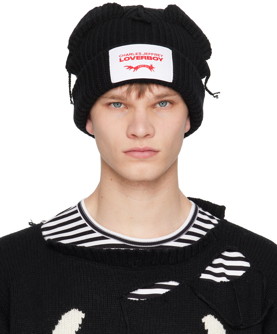 

Черная шапка с массивными ушками Charles Jeffrey Loverboy