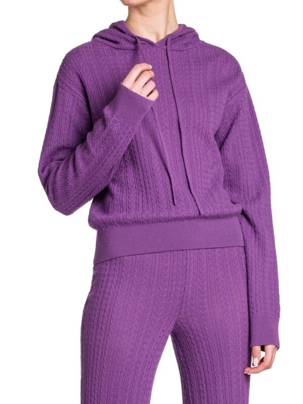 

Джемпер с Капюшоном Stella McCartney из натуральной шерсти, grape / purple