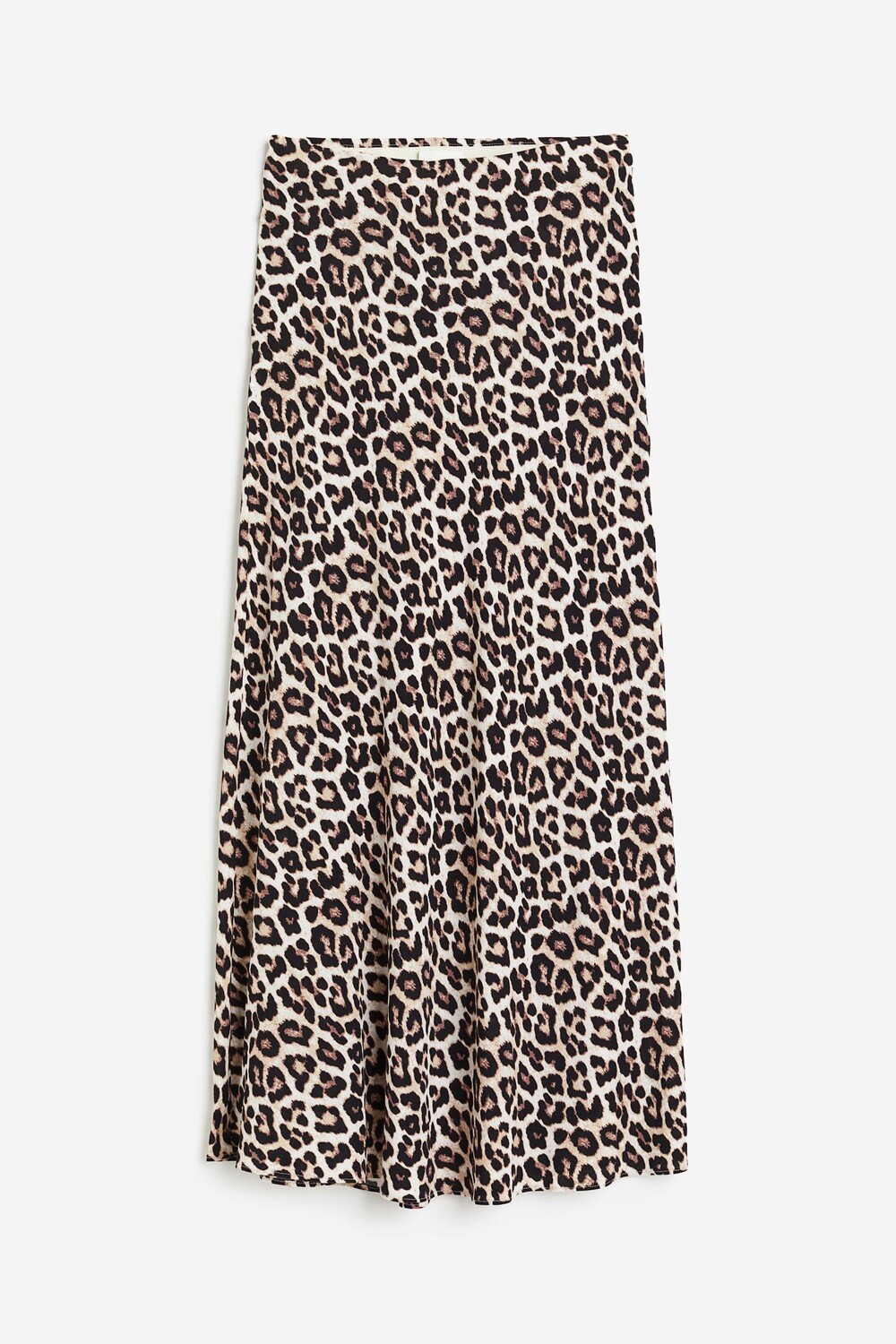 

Юбка H&M Crêped Viscose, бежевый/леопардовый принт