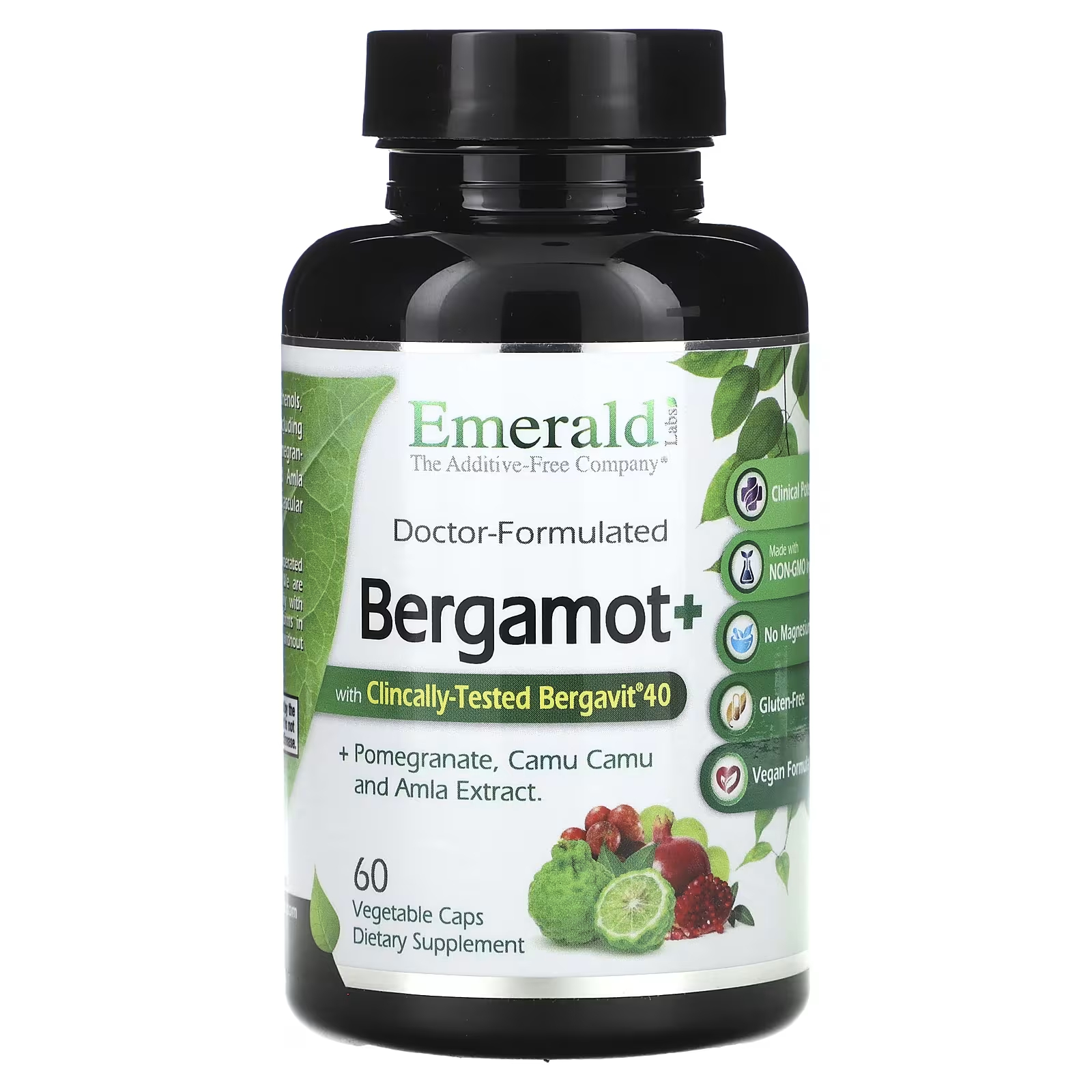 Бергамот Emerald Laboratories, 60 растительных капсул метилированный витамин b emerald laboratories 120 растительных капсул