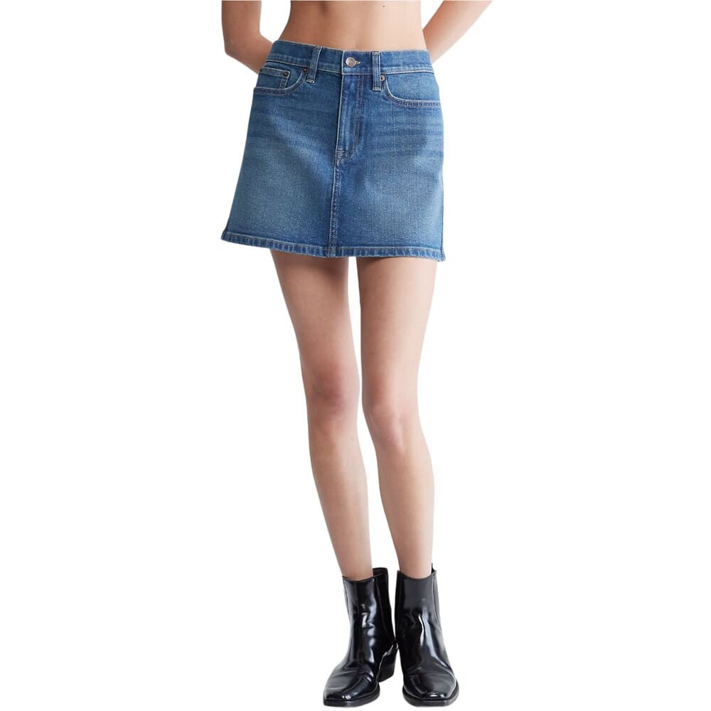 

Юбка Calvin Klein Micro Mini A-Line Denim, синий