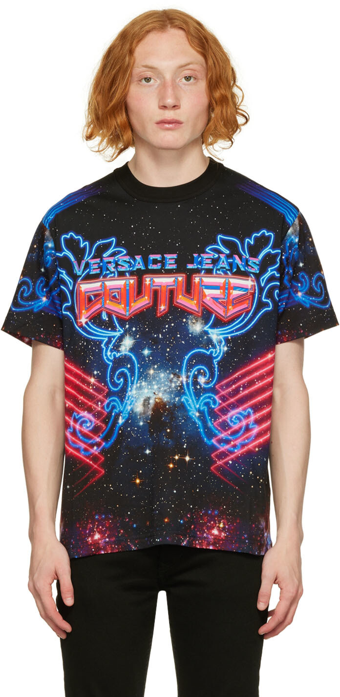 

Черная футболка Galaxy Couture Versace Jeans Couture