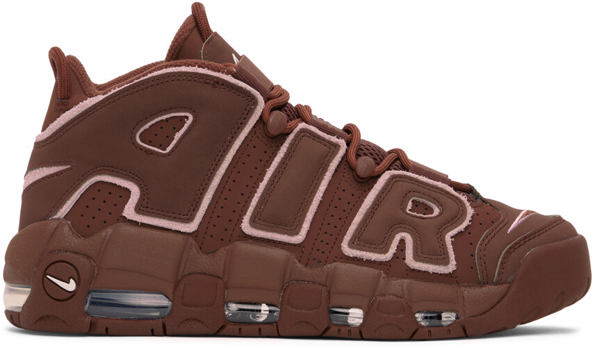 

Бордовые и розовые кроссовки Air More Uptempo '96 Nike