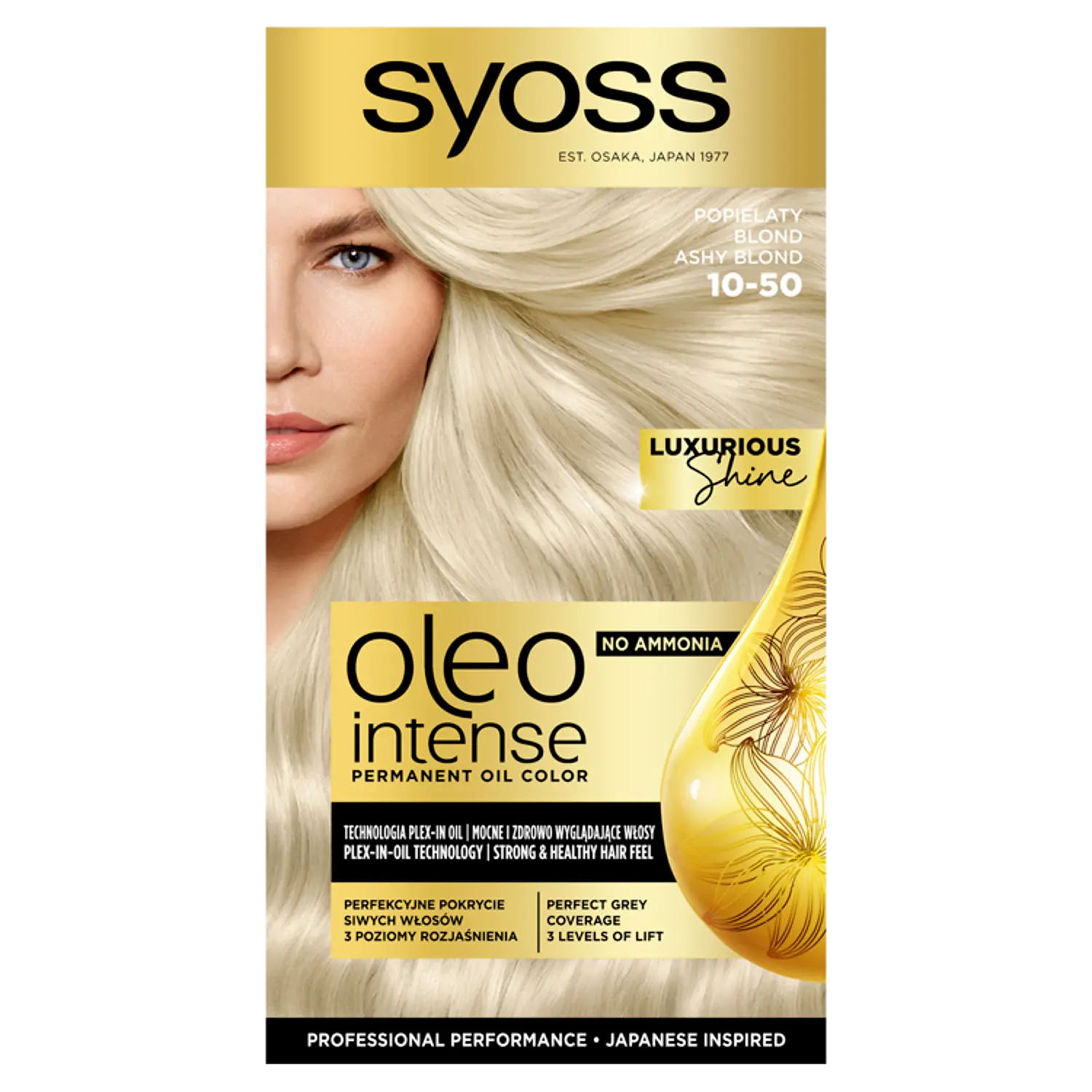 

Syoss Oleo Intense краска для волос 10-50 пепельный блонд без аммиака, 1 упаковка