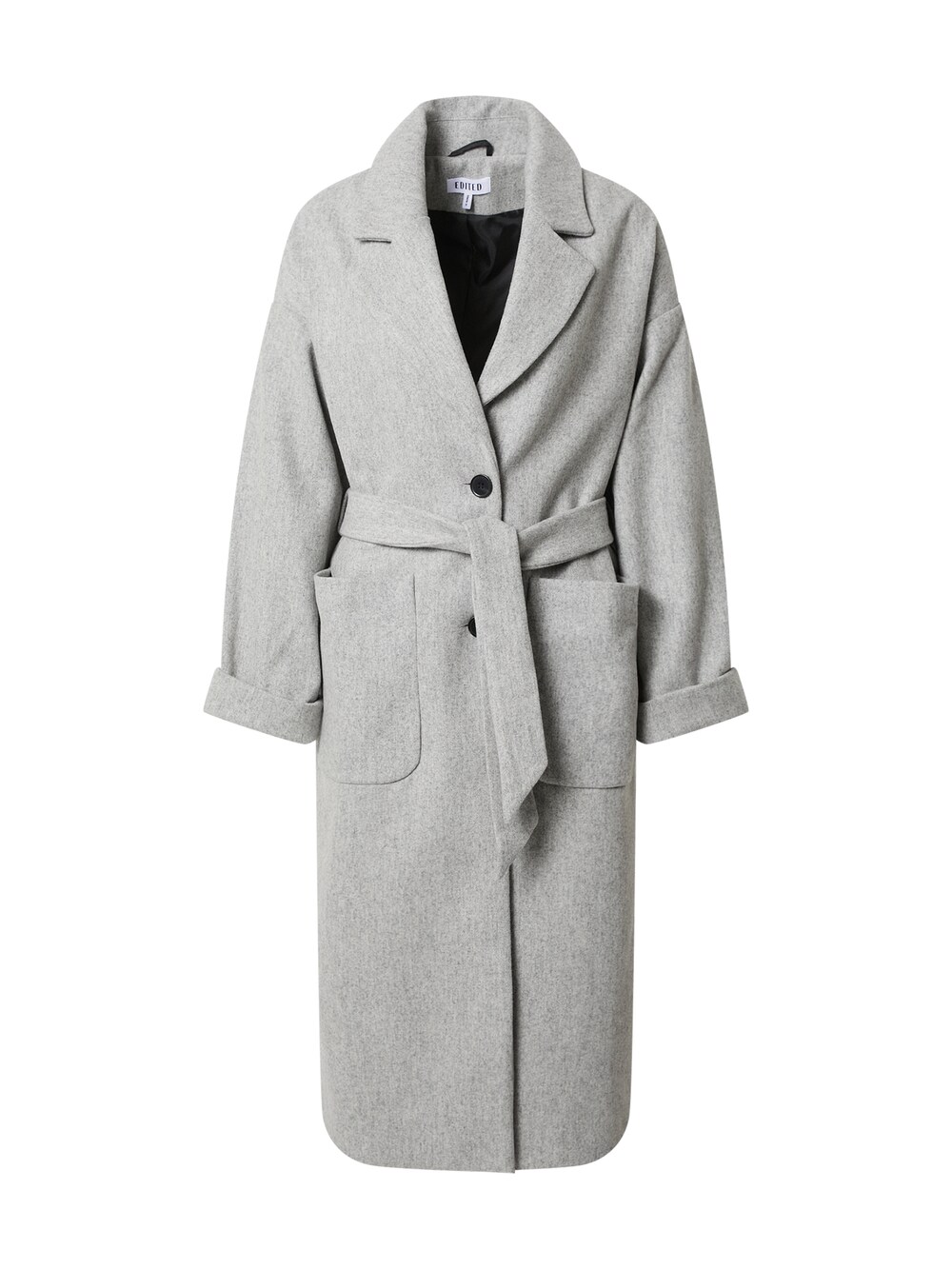 цена Межсезонное пальто EDITED Santo, пестрый серый
