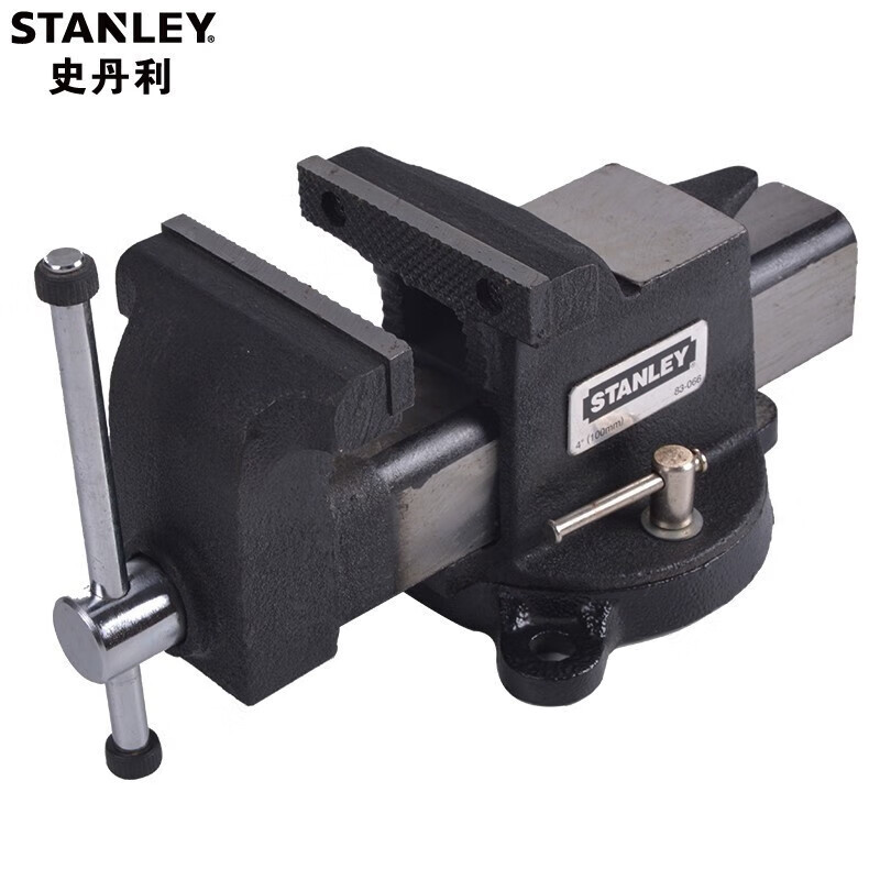 Stanley 83-068-22 Сверхмощные настольные тиски, чугунные настольные тиски, крепежный инструмент, 6-дюймовые прочные тиски с наковальней