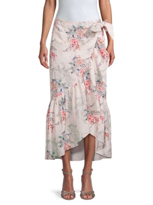 

Юбка с запахом alix Kobi Halperin Ivory multi