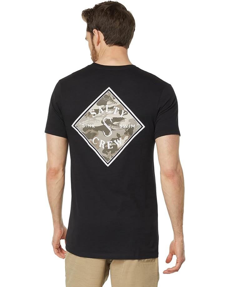 

Футболка Salty Crew Tippet Lineup Short Sleeve Tee, черный