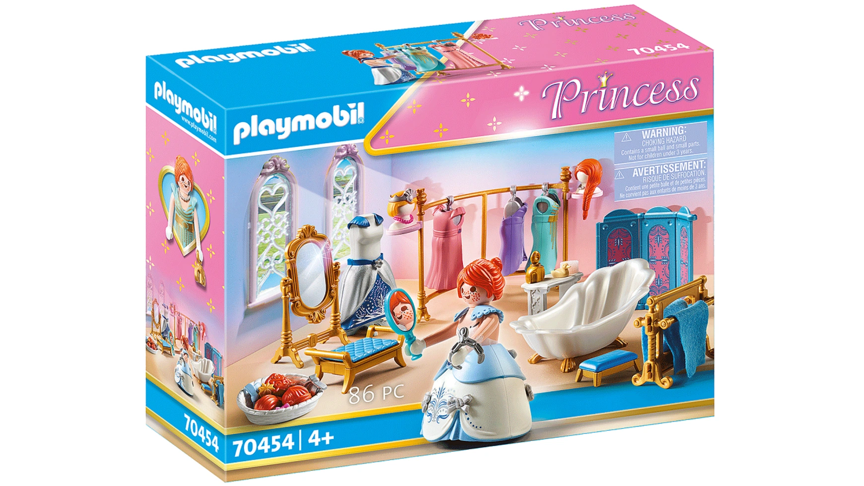 Princess гардеробная с ванной Playmobil в замке принцессы